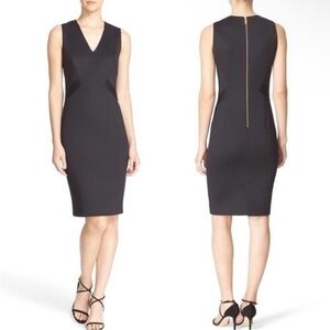 Ted Baker Black Ottoman Contrast Dress